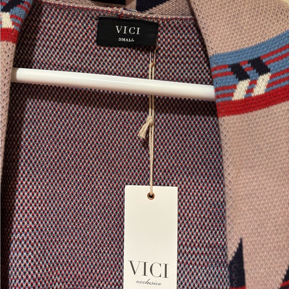 VICI Aztec Patterned Cardigan - Picture 5 of 5